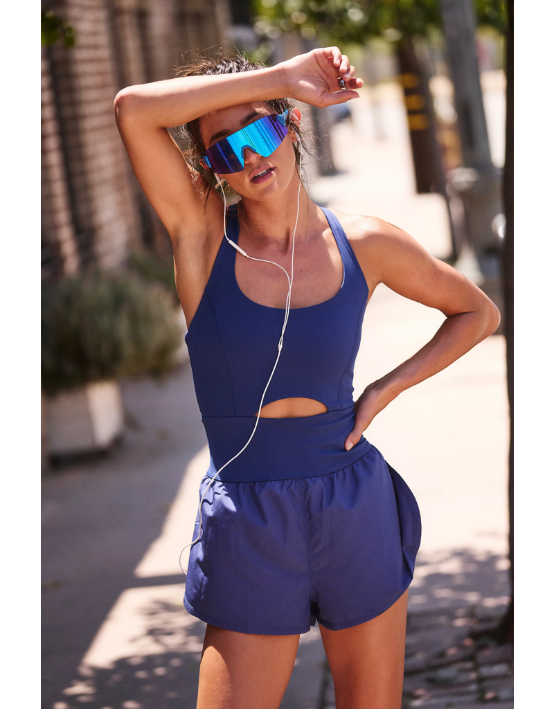 FREE PEOPLE MOVEMENT Righteous Runsie in Black Grape