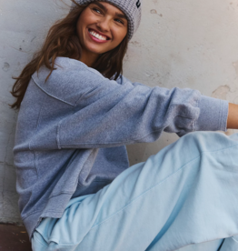 FREE PEOPLE MOVEMENT Intercept Pullover in Heather Grey