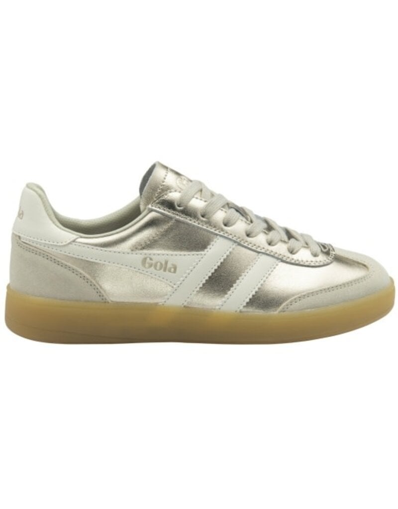 GOLA Women's Viper Metallic Sneakers in Gold/Off White/Gum