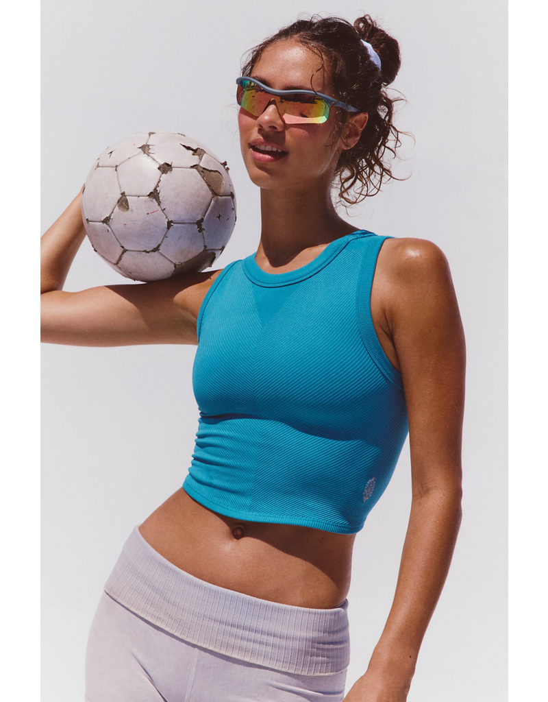 FREE PEOPLE MOVEMENT Free Throw Muscle Tank in Celestial Blue