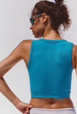 FREE PEOPLE MOVEMENT Free Throw Muscle Tank in Celestial Blue