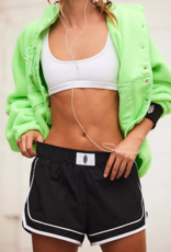 FREE PEOPLE MOVEMENT Varsity Blues Shorts in Black Combo