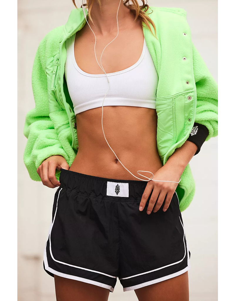 FREE PEOPLE MOVEMENT Varsity Blues Shorts in Black Combo