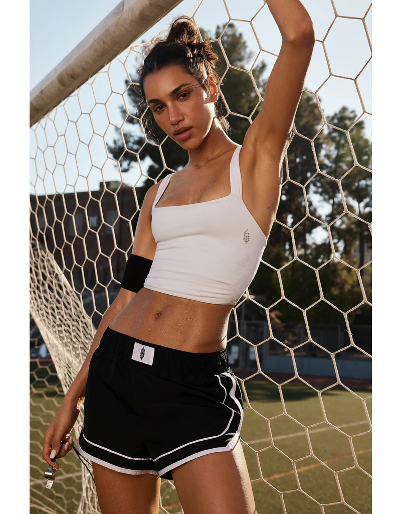 FREE PEOPLE MOVEMENT Varsity Blues Shorts in Black Combo