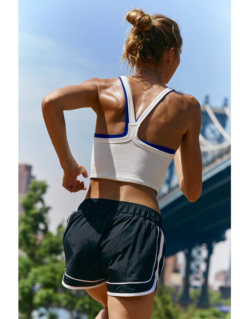 FREE PEOPLE MOVEMENT Varsity Blues Shorts in Black Combo