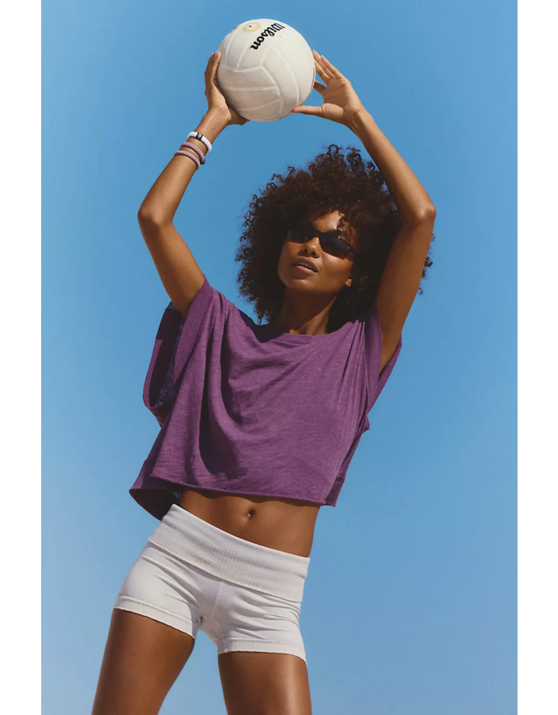 FREE PEOPLE MOVEMENT My Time Tee in Black Cherry