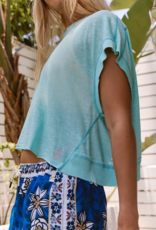 FREE PEOPLE MOVEMENT My Time Tee in Blue Wave