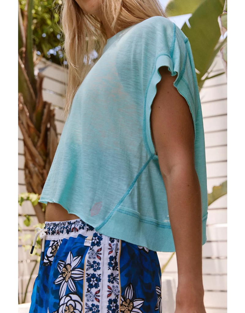 FREE PEOPLE MOVEMENT My Time Tee in Blue Wave