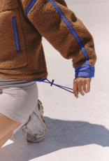 FREE PEOPLE MOVEMENT Mountain High 1/2 Zip Fleece in Twig Combo