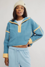 FREE PEOPLE MOVEMENT Mountain High 1/2 Zip Fleece in Celestial Blue