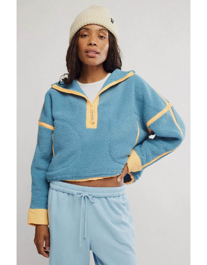 FREE PEOPLE MOVEMENT Mountain High 1/2 Zip Fleece in Celestial Blue