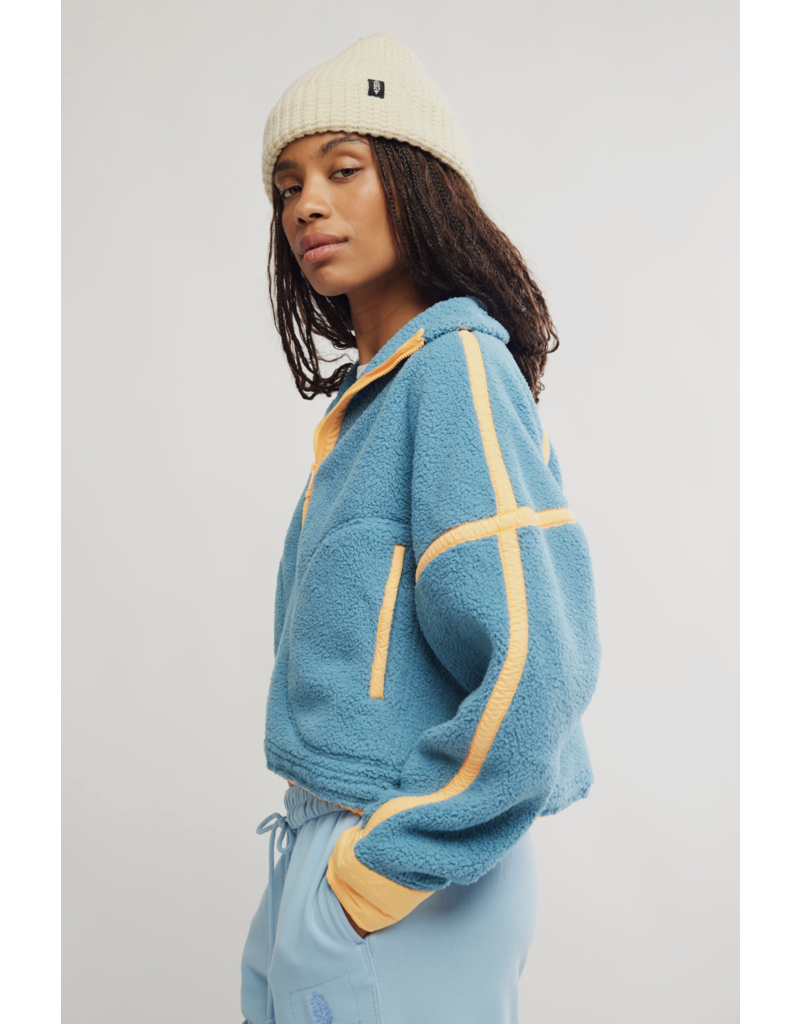 FREE PEOPLE MOVEMENT Mountain High 1/2 Zip Fleece in Celestial Blue