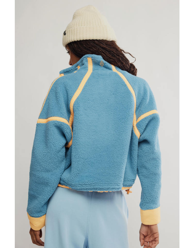 FREE PEOPLE MOVEMENT Mountain High 1/2 Zip Fleece in Celestial Blue