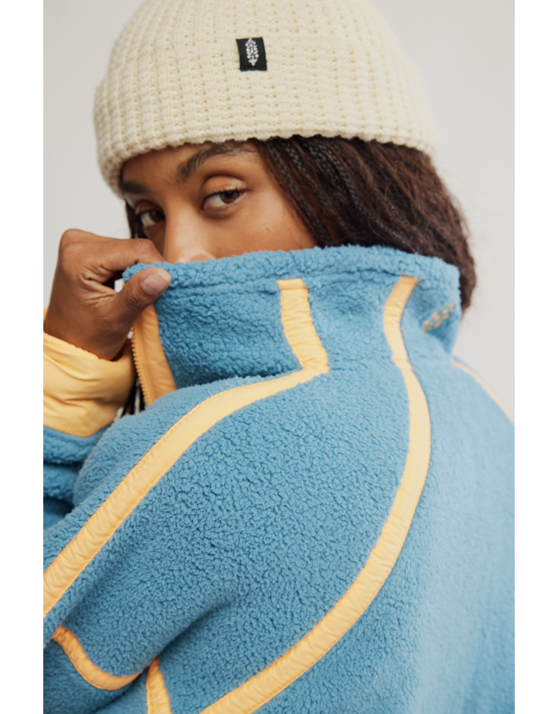 FREE PEOPLE MOVEMENT Mountain High 1/2 Zip Fleece in Celestial Blue