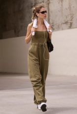 FREE PEOPLE MOVEMENT Inbound Onesie in Seagrass