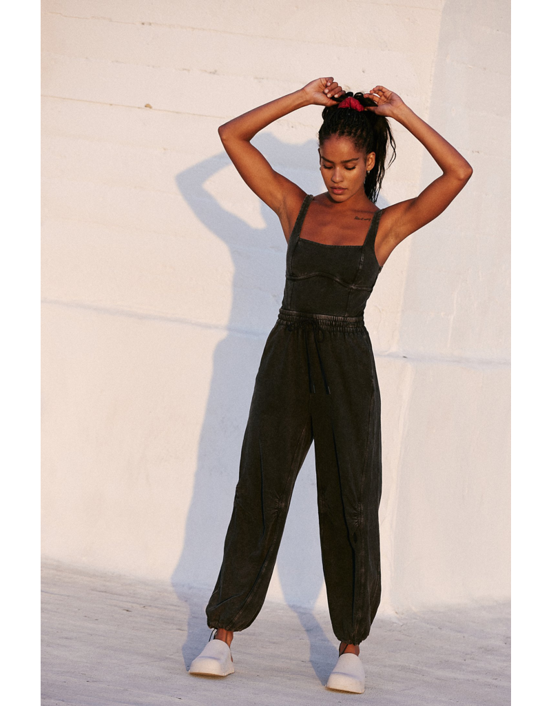 FREE PEOPLE MOVEMENT Inbound Onesie in Black