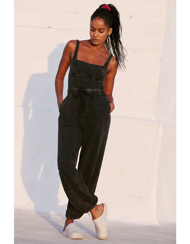 FREE PEOPLE MOVEMENT Inbound Onesie in Black