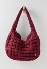 FREE PEOPLE MOVEMENT Quilted Caryall Tote Bag in Mulberry