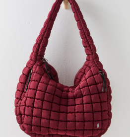 FREE PEOPLE MOVEMENT Quilted Caryall Tote Bag in Mulberry