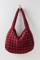 FREE PEOPLE MOVEMENT Quilted Caryall Tote Bag in Mulberry