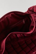 FREE PEOPLE MOVEMENT Quilted Caryall Tote Bag in Mulberry