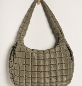 FREE PEOPLE MOVEMENT Quilted Caryall Tote Bag in Seagrass