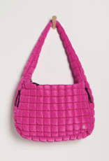 FREE PEOPLE MOVEMENT Quilted Caryall Tote Bag in Fuchsia Flirt
