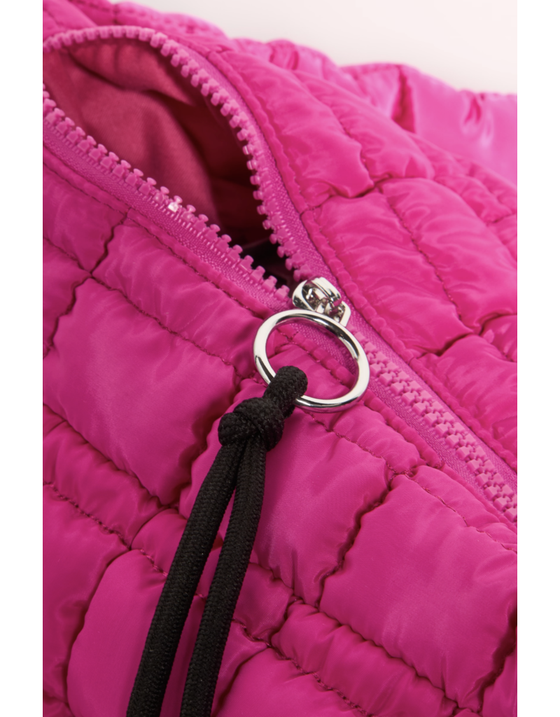 FREE PEOPLE MOVEMENT Quilted Caryall Tote Bag in Fuchsia Flirt