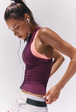 FREE PEOPLE MOVEMENT Dynamite Tank in Black Cherry