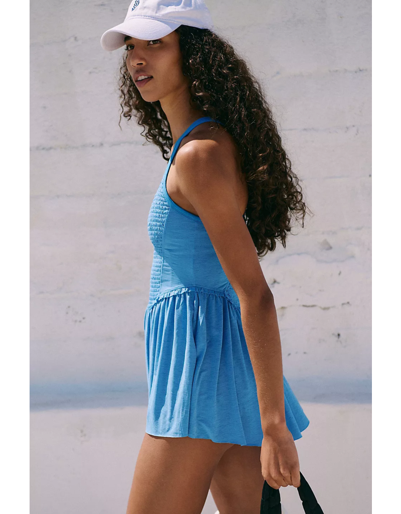 FREE PEOPLE MOVEMENT Smockin Hot Dress in Denim Haze