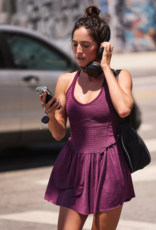 FREE PEOPLE MOVEMENT Smockin Hot Dress in Black Cherry