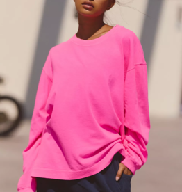 FREE PEOPLE MOVEMENT Hustle Layer in Fuchsia Flirt