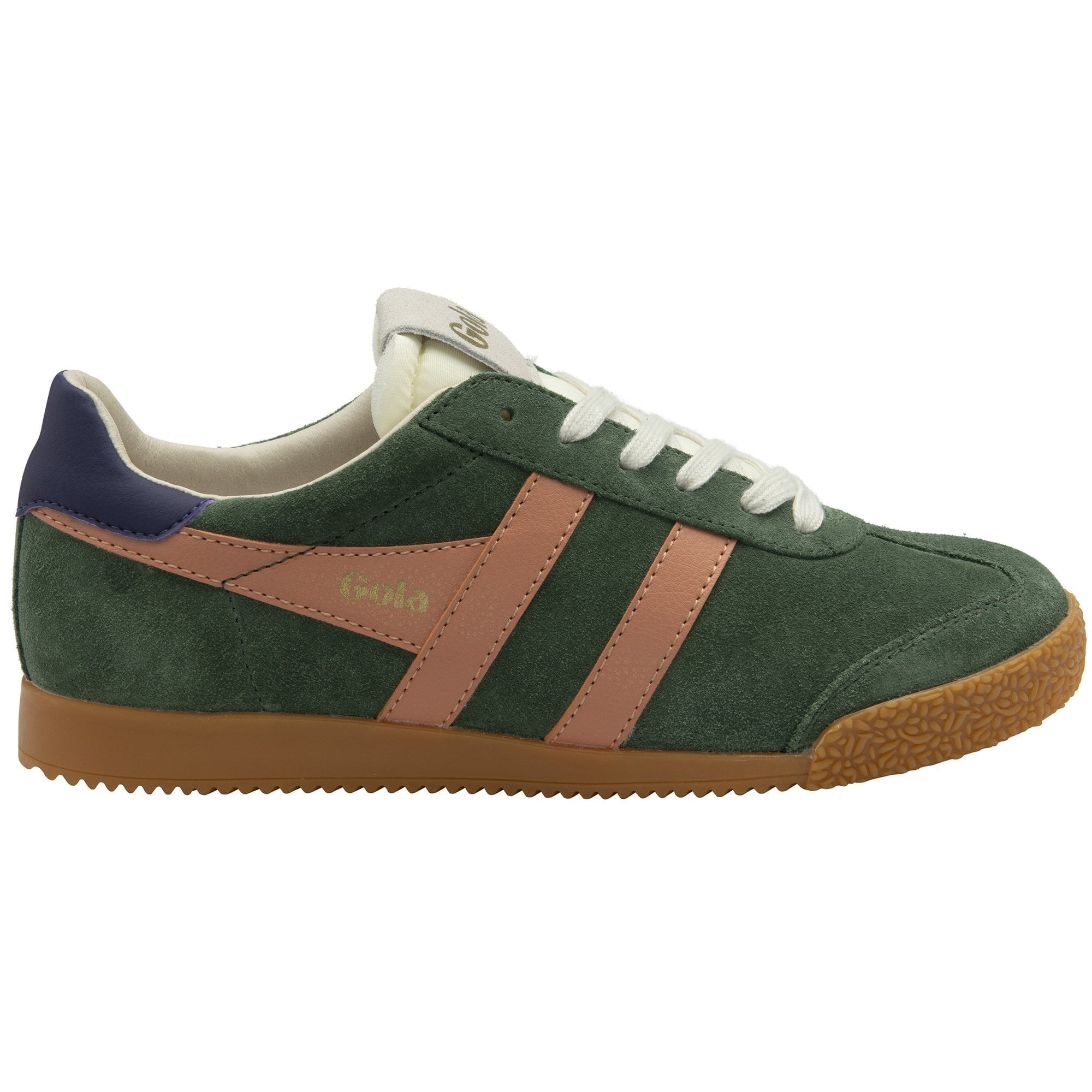 gola elan tobacco sneakers Gola Classics Women's Elan Sneakers in Evergreen/Terracotta/Plum