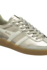 GOLA Women's Viper Metallic Sneakers in Gold/Off White/Gum