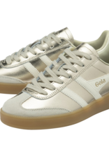 GOLA Women's Viper Metallic Sneakers in Gold/Off White/Gum