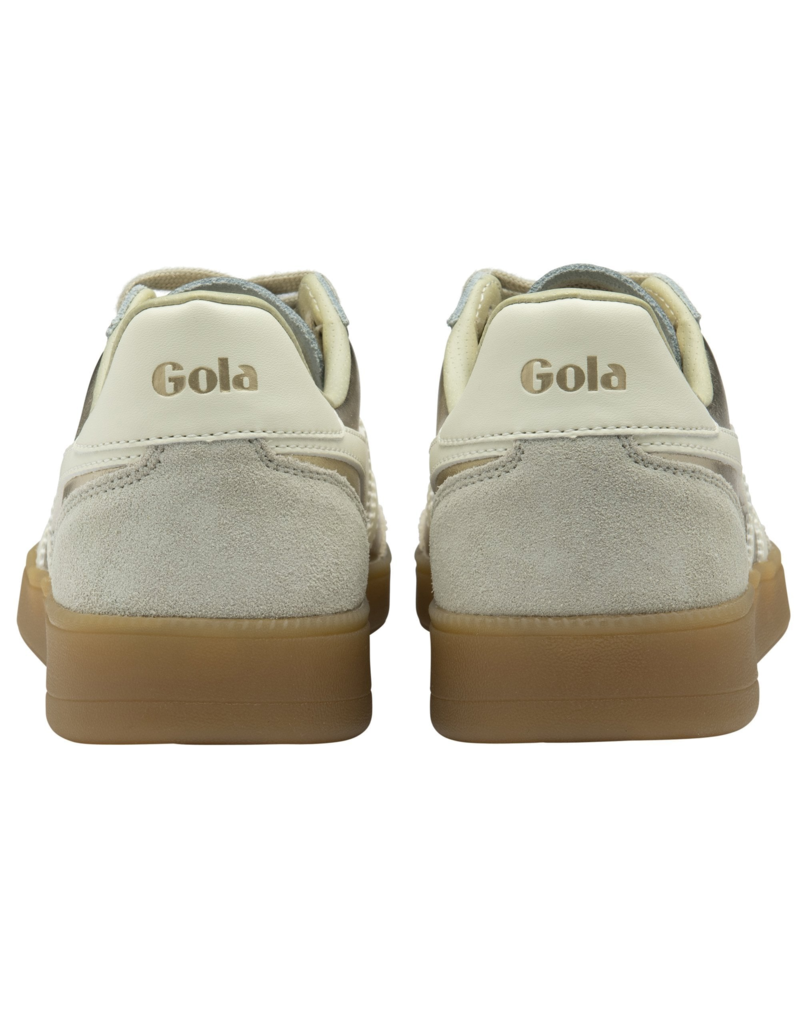 GOLA Women's Viper Metallic Sneakers in Gold/Off White/Gum