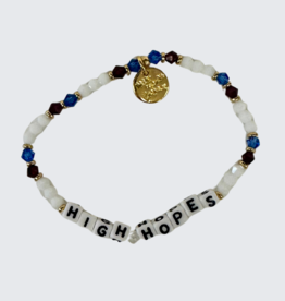 LITTLE WORDS PROJECT High Hopes Bracelet - Red, White & Blue Crystal