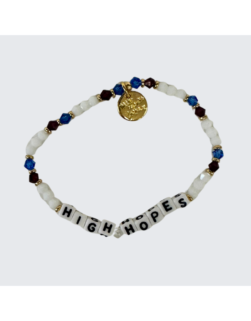 LITTLE WORDS PROJECT High Hopes Bracelet - Red, White & Blue Crystal