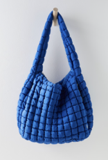 FREE PEOPLE MOVEMENT Quilted Caryall Tote Bag in Lapis Blue