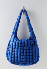 FREE PEOPLE MOVEMENT Quilted Caryall Tote Bag in Lapis Blue