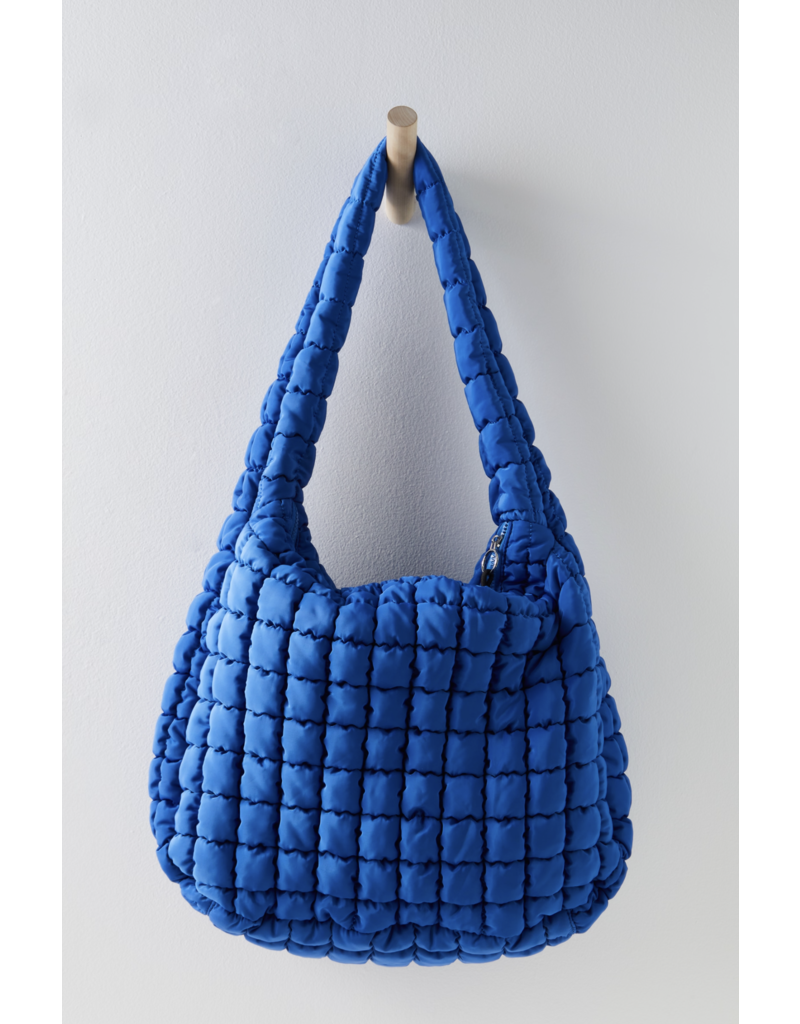 FREE PEOPLE MOVEMENT Quilted Caryall Tote Bag in Lapis Blue