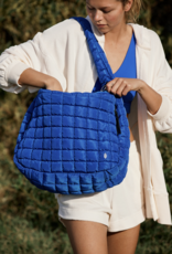 FREE PEOPLE MOVEMENT Quilted Caryall Tote Bag in Lapis Blue