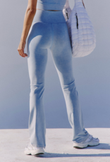 FREE PEOPLE MOVEMENT Go To Smooth Flare Pants in Washed Denim Blue