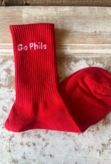 SERENDIPITY Phillies "Go Phils" Socks in Red