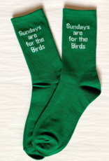 SERENDIPITY Eagles "Sundays Are For The Birds" Socks in Green