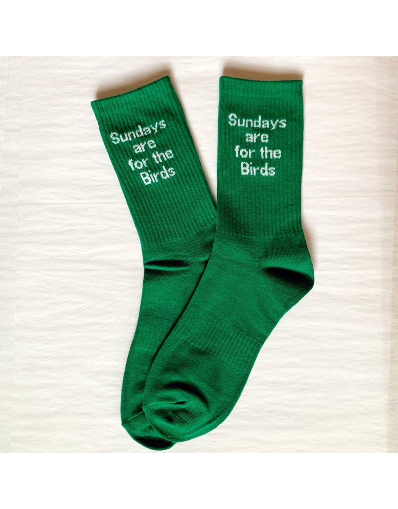 SERENDIPITY Eagles "Sundays Are For The Birds" Socks in Green