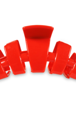 TELETIES Large Classic Claw Hair Clip in Rudolph Red