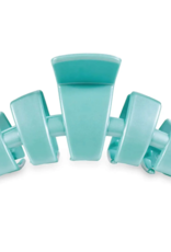 TELETIES Large Classic Claw Hair Clip in Totally Turquoise
