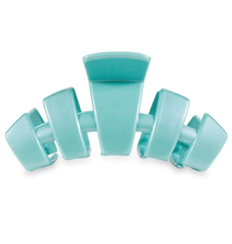 TELETIES Large Classic Claw Hair Clip in Totally Turquoise