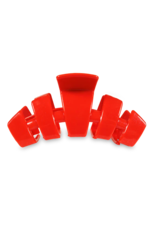 TELETIES Medium Classic Claw Hair Clip in Rudolph Red